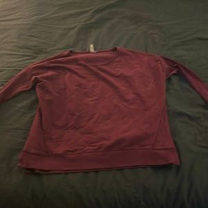 Sweaty Betty red crewneck sweater